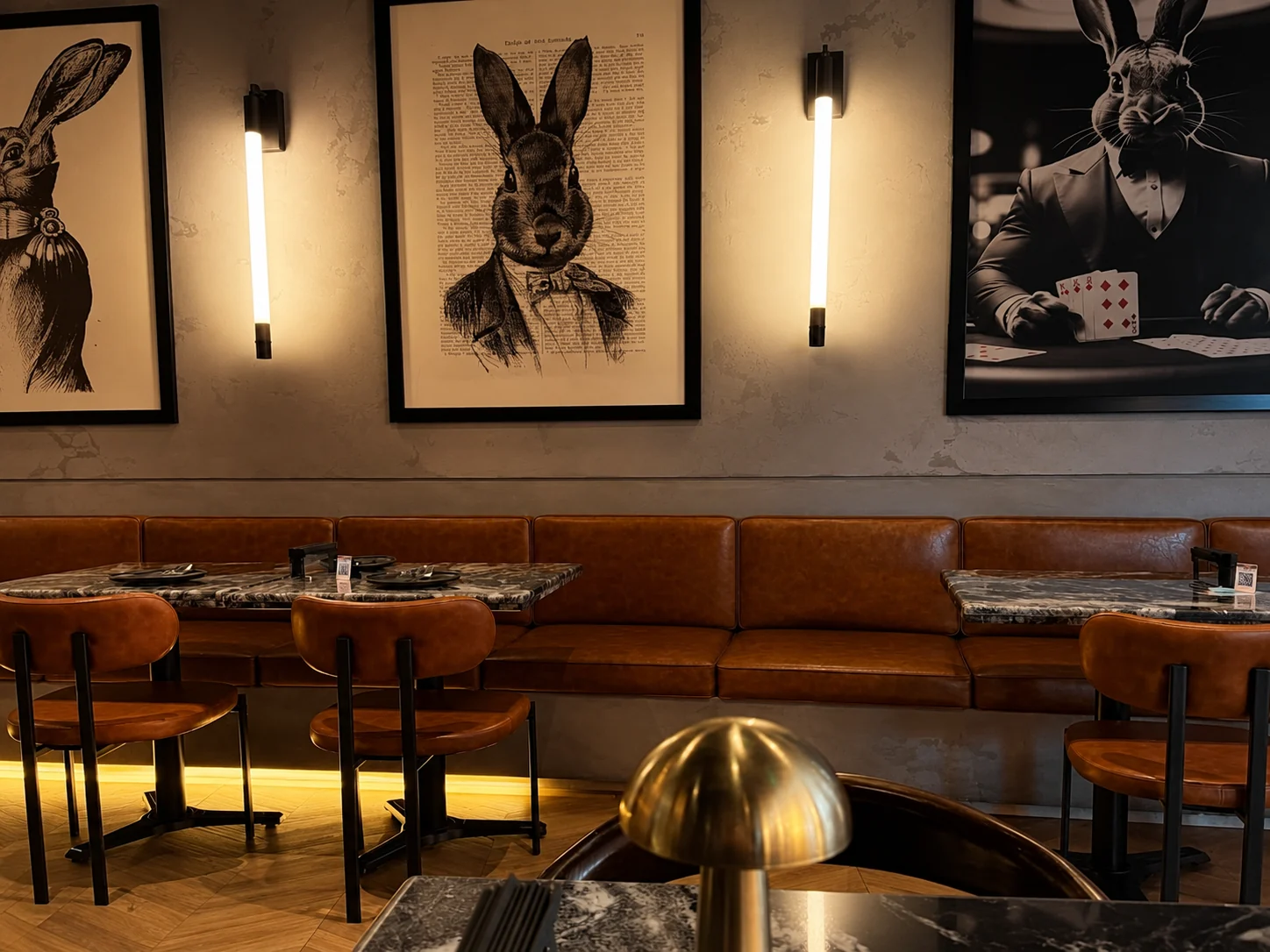 Black Rabbit interior seating